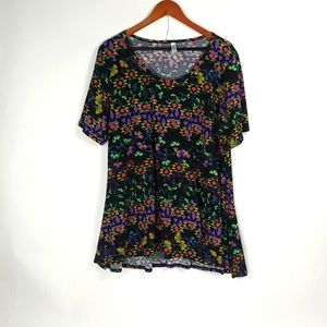 Simply Comfortable 3X Black Stretch Tunic Top Plus